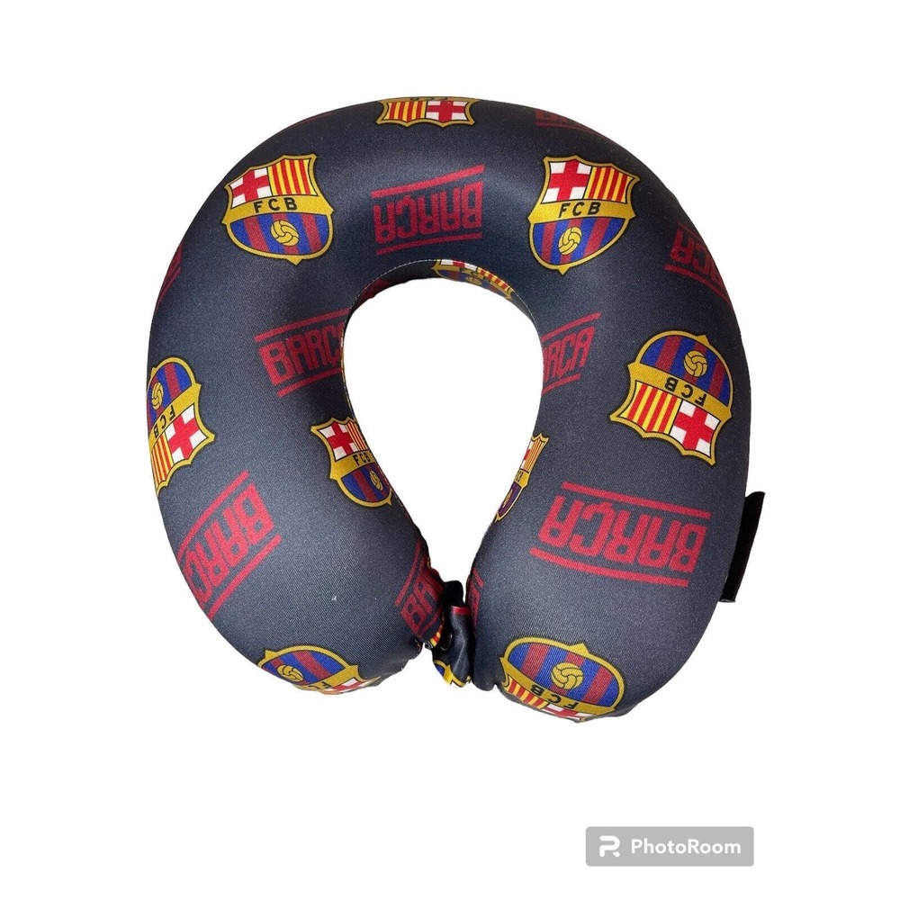 Plush FC BARCELONA Travel Journey Foam Neck Pillow Headrest Travel Flight